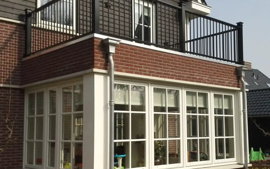 Balustrade voor toegankelijk plat dak