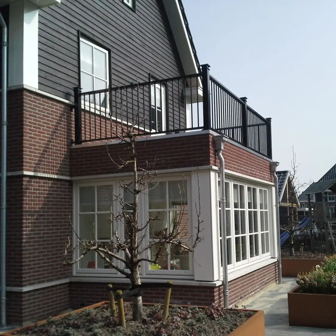 Balustrade voor toegankelijk plat dak