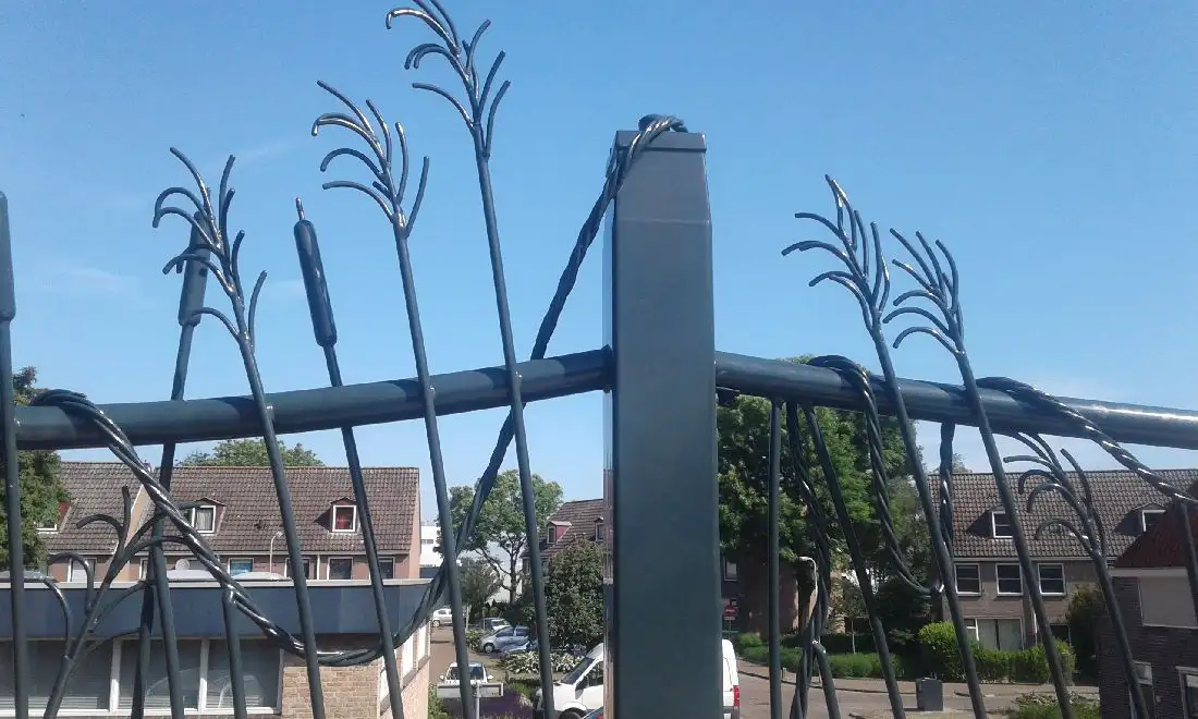Balustrade met visserstouw