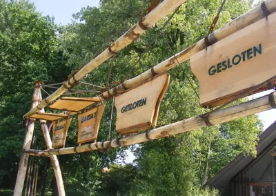 Robuuste entree voor recreatie- en pretpark