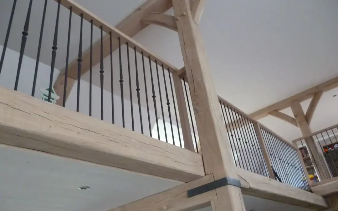 Stijlvolle vide of balustrade binnenshuis